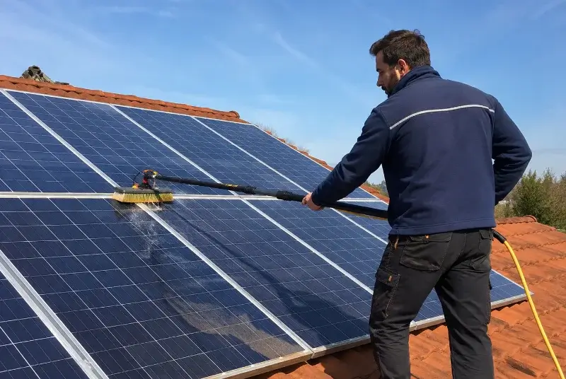 Nettoyage et entretien de panneaux solaires à Bessines